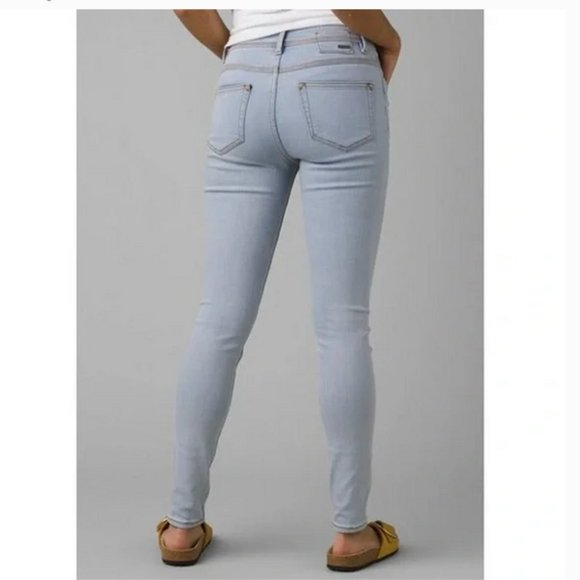 Prana Light Wash High Rise Skinny Jeans, NWT - Picture 5 of 14